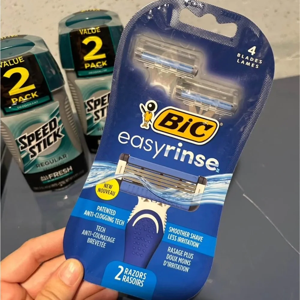 New Speed stick men’s deodorant (4) and Bic razors